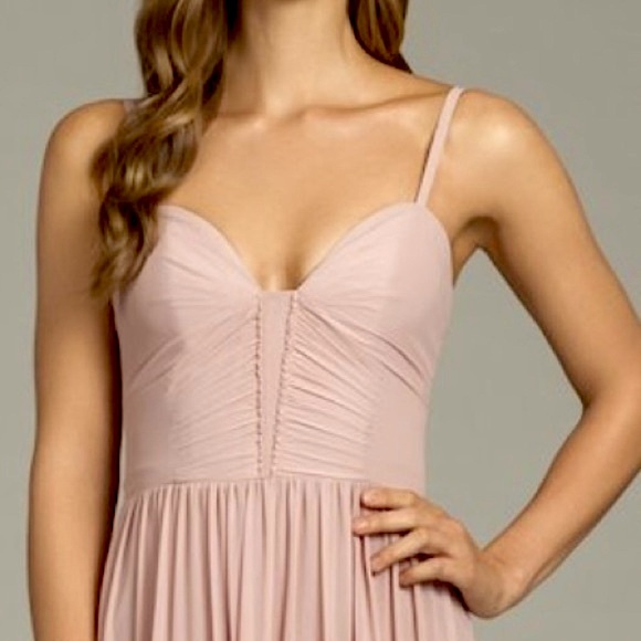 Pink chiffon dress prom wedding bridesmaid special occasion 10 NWT - Picture 7 of 14